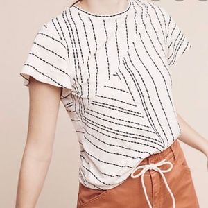 Dolan Left Coast Maximal Striped Flutter Slv Tee